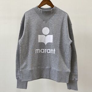 Isabel Marant Heather Gray Logo Sweatshirt